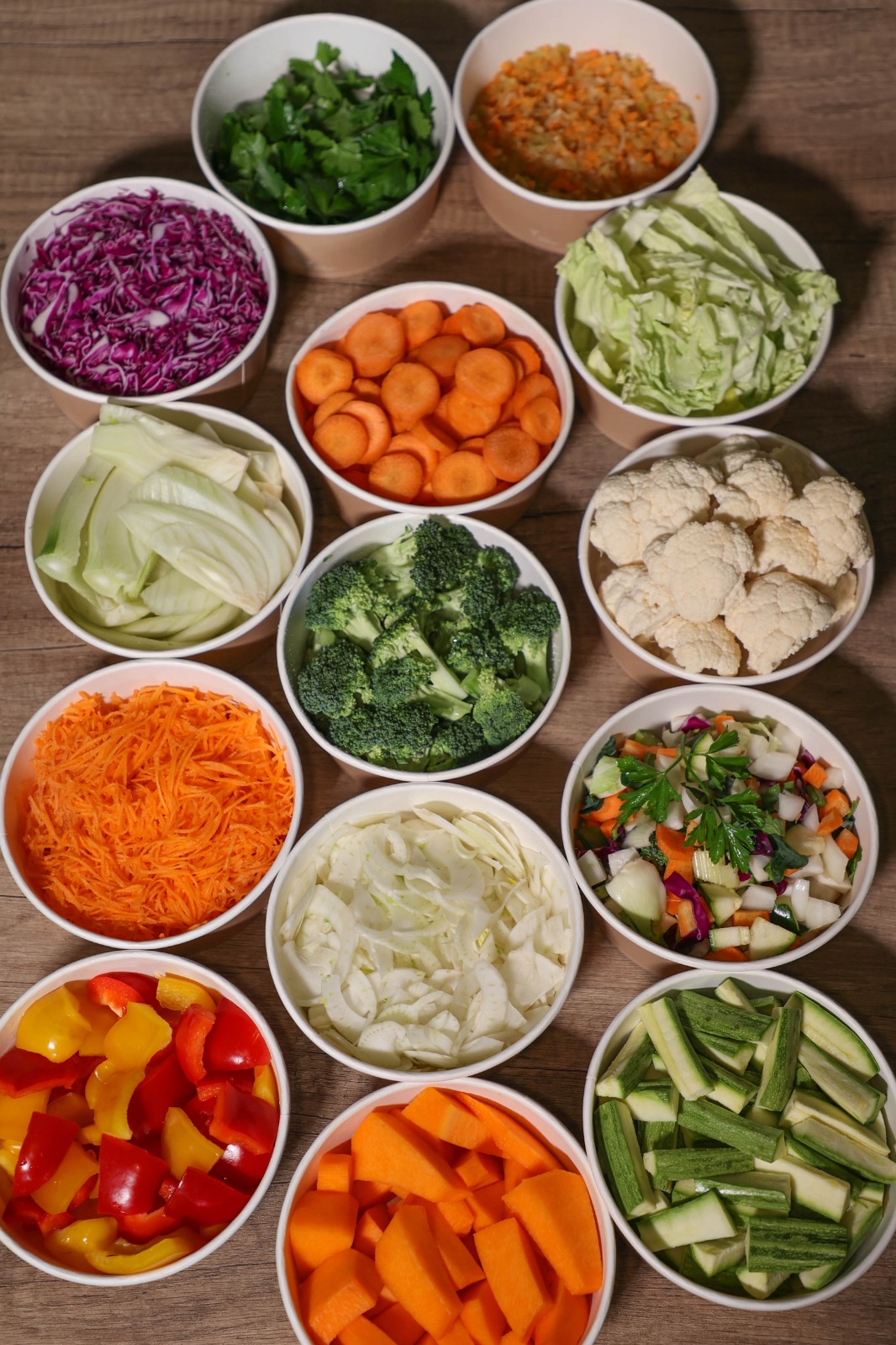 Verdure fresche pronte da cuocere